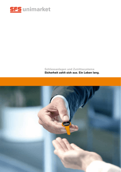 Schliessanlagen und Zutrittssysteme Sicherheit