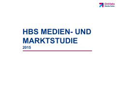HBS MEDIEN- UND MARKTSTUDIE