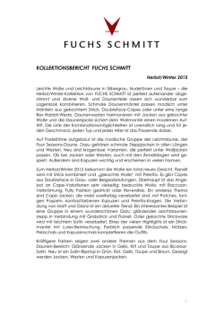 KOLLEKTIONSBERICHT F.S.