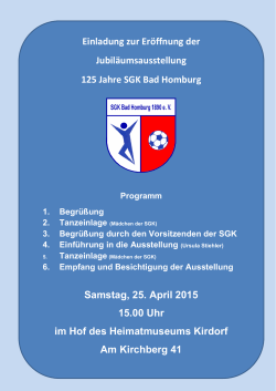 Programm - SGK Bad Homburg