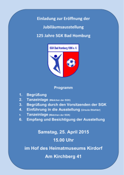 Programm - SGK Bad Homburg