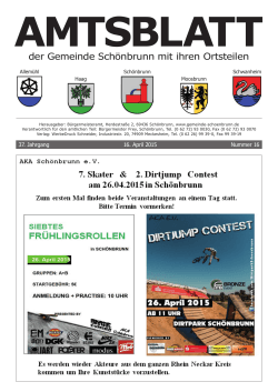 Amtsblatt Schönbrunn KW 16-2015