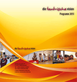 2015 - Institut für die Tantrische Vision e.V.