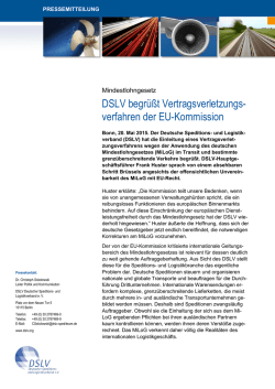 DSLV Pressemeldung