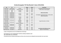 Einzelheiten hier... - TSV 1892 Nordhastedt