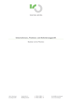 Datei Download: Positionsbeschreibung Bauleiter