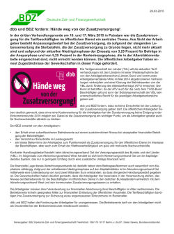 H&auml;nde weg von der Zusatzversorgung!