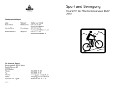 Mountainbikegruppe Baden 2015