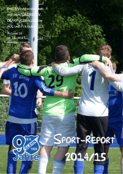 Sport-Report 10 12-06-2015