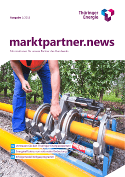 marktpartner.news 1/2015