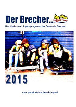Jugendprogramm 2015
