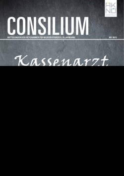 NÖ Consilium 04/2015 Aktuell (den Serviceteil finden Sie in der
