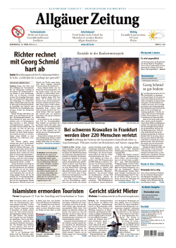 Allgäuer Zeitung, Kaufbeuren vom 19.03.2015
