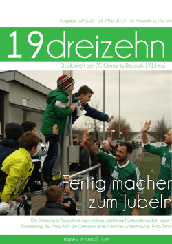 Fertig machen zum Jubeln!