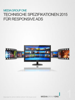 TECHNISCHE SPEZIFIKATIONEN 2015 FÜR RESPONSIVE ADS