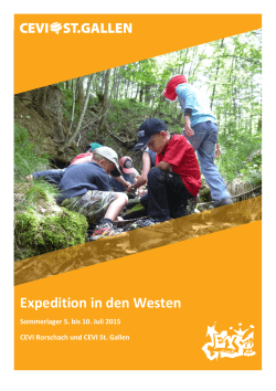 Expedition in den Westen