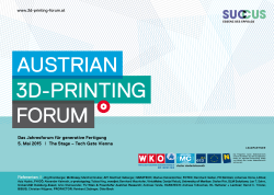 Programm - 3D Printing Forum
