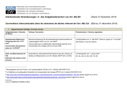 Liste der Interkantonalen Vereinbarungen in den