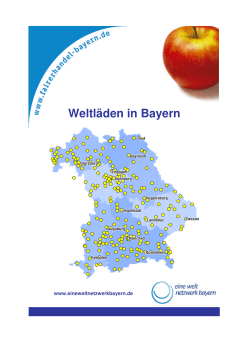 Weltläden in Bayern - Eine Welt Netzwerk Bayern e.V.