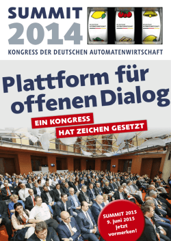 HAT ZEICHEN GESETZT EIN KONGRESS