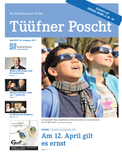 Tüüfner Poscht Ausgabe 03 / 2015