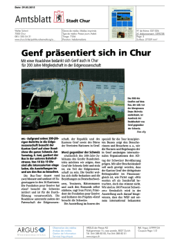 Genf präsentiert sich in Chur