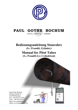 Staurohre - Paul Gothe GmbH