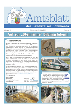 Amtsblatt 11-2015 - Landkreis Sömmerda