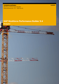 SAP Workforce Performance Builder Producer 9.4