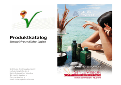PDF - Katalog Go Green - Stylevision Hotel Supplies GmbH