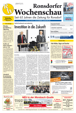 Investition in die Zukunft