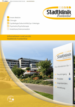 Informationen rund um die Stadtklinik Frankenthal