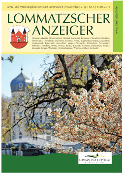 Ausgabe Mai 2015 - Stadt Lommatzsch
