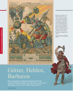 Götter, Helden, Barbaren - Skandinavisches Seminar