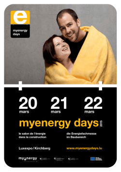 Brochure myenergy days 2015