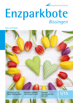 Hauszeitschrift - Evangelische Heimstiftung