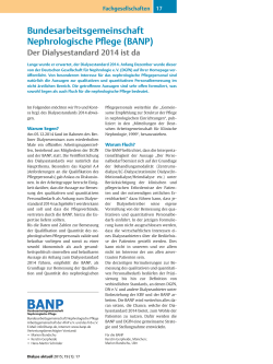 Bundesarbeitsgemeinschaft Nephrologische Pflege (BANP)