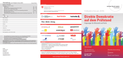 Direkte Demokratie auf dem Pr&uuml;fstand