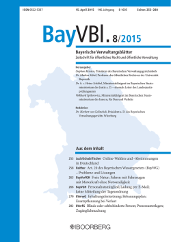 Inhaltsverzeichnis Heft 8/2015