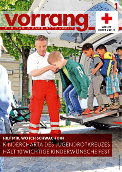 Vorrang Ausgabe 1/2015 - Österreichisches Rotes Kreuz