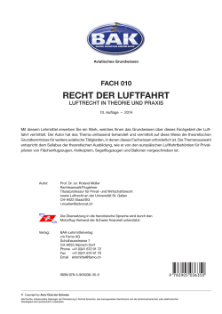 RECHT DER LUFTFAHRT - ME Advocat Rechtsanw&auml;lte