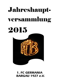 Jahresberichtsheft 2015