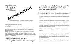 Grundschulbrief M&auml;rz 2015 - Grundschule Neunkirchen am Brand