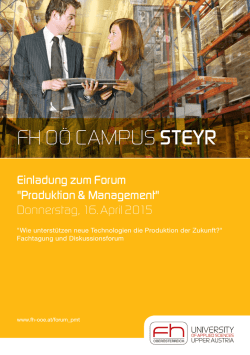 FH O&Ouml; CAMPUS STEYR - FH Ober&ouml;sterreich