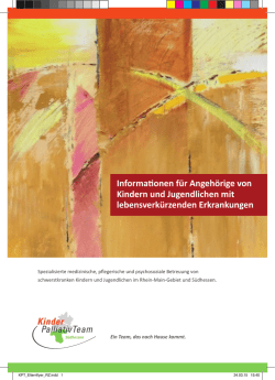 Informationen f&uuml;r Angeh&ouml;rige von Kindern und Jugendlichen mit
