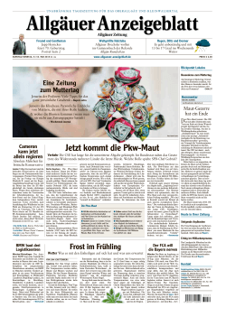 Allgäuer Anzeigeblatt vom 09.05.2015