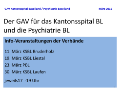 Der GAV für das Kantonsspital BL und die Psychiatrie BL