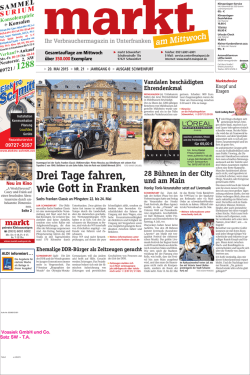 Drei Tage fahren, wie Gott in Franken - Sachs-Franken