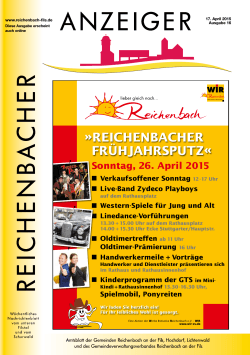 Kalenderwoche 16 - Gemeinde Reichenbach