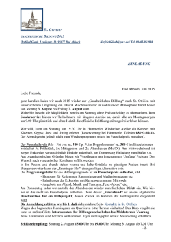 einladung - Erzabtei St. Ottilien